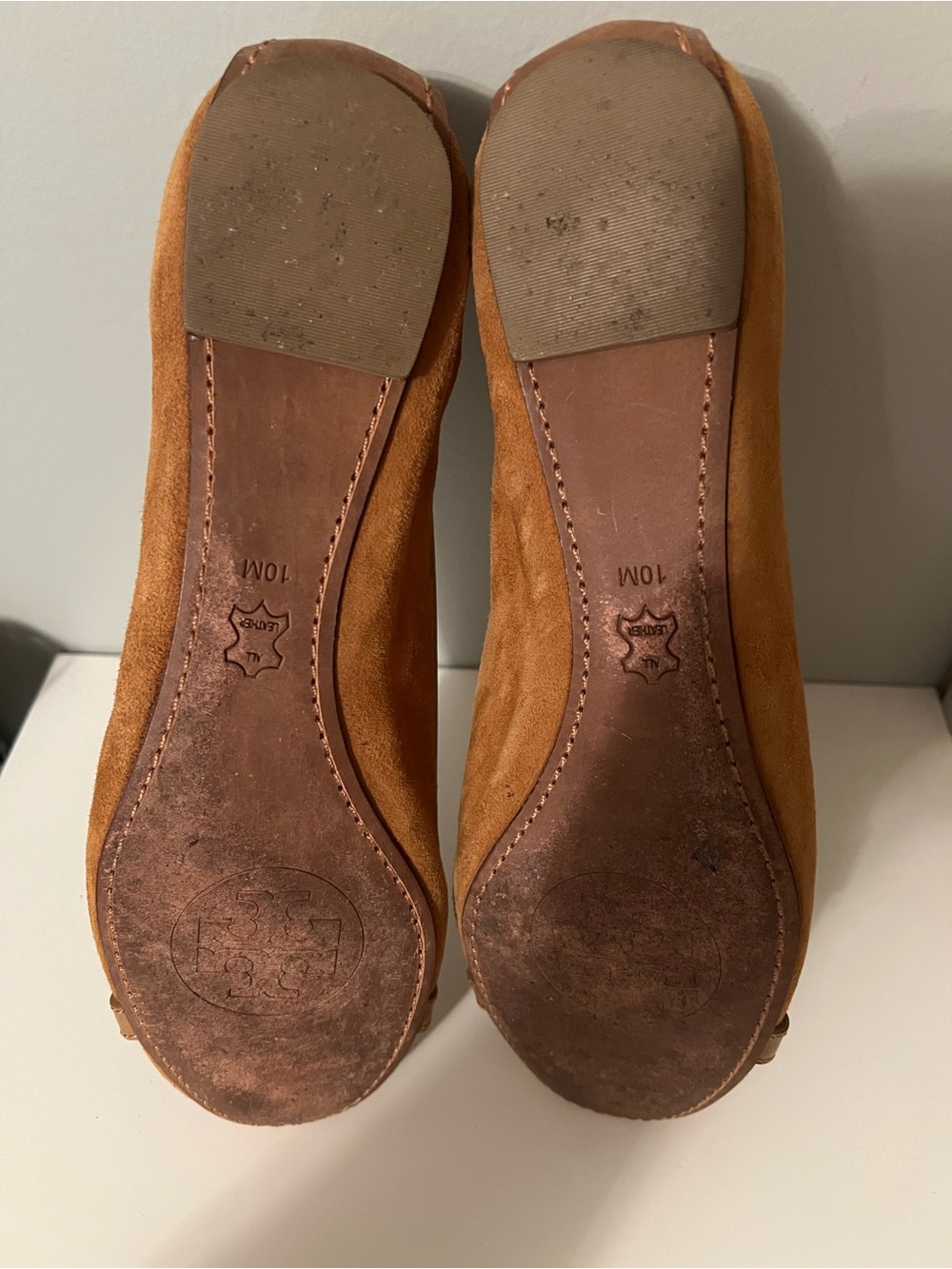 Tory Burch Suede Ballet Flats-Size 10 - Picture 8 of 10
